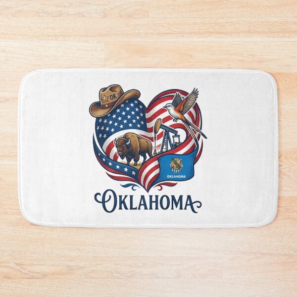 Item preview, Oklahoma Heart - Patriotic Western USA Design designed and sold by ShirtsUp-Lane.