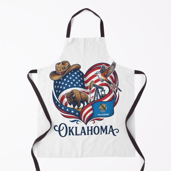 Item preview, Oklahoma Heart - Patriotic Western USA Design designed and sold by ShirtsUp-Lane.