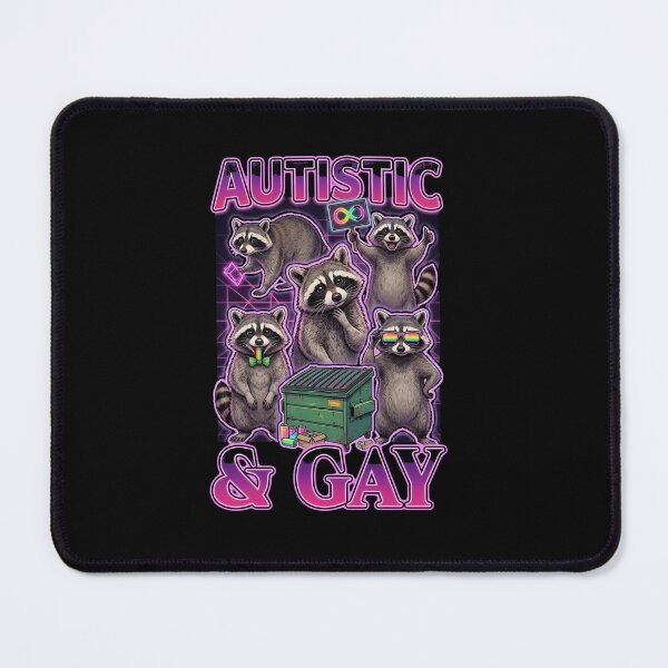 Item preview, Autistic and Gay Trash Panda designed and sold by PDKDesigns.