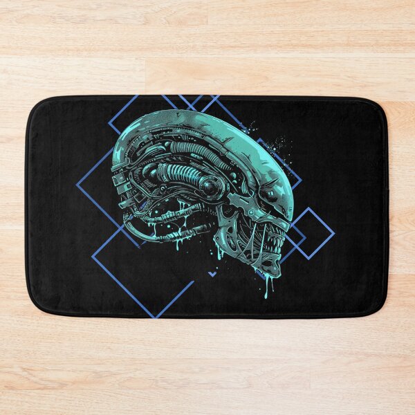 Artikelvorschau, Geometrische biomechanische außerirdische Xenomorph-Schädel-Techwear-Kunst entworfen und verkauft von VectorForge.
