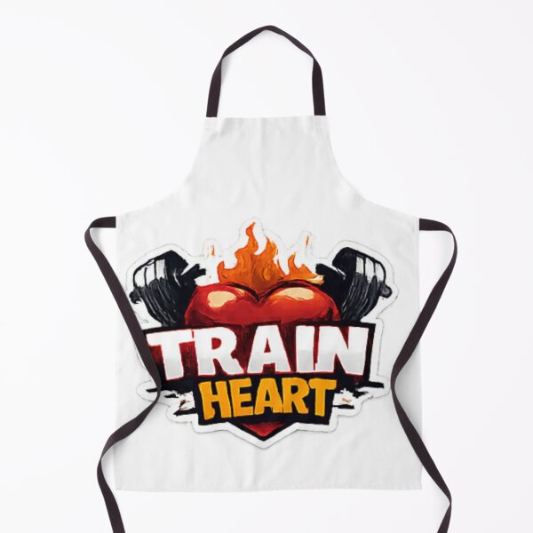 Item preview, TRAIN HEART Fitness and Gym Design designed and sold by DailyQuestPrint.
