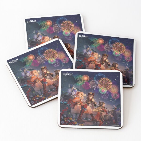 Item preview, Kaeya, Yoimiya, Hu Tao and Dehya designed and sold by Lauwuuh.