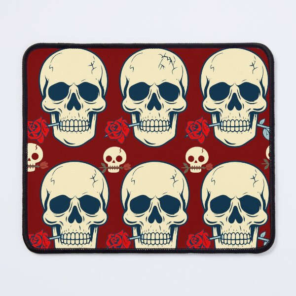 Item preview, Traditional Tattoo Skull and Rose Crimson Graphic designed and sold by UniqueDesign751.