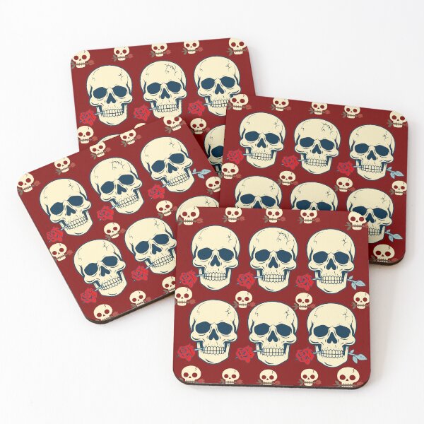 Item preview, Traditional Tattoo Skull and Rose Crimson Graphic designed and sold by UniqueDesign751.