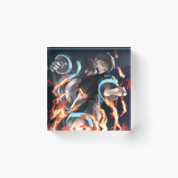 Item preview, Shinra Kusakabe Fire Force Aerial Flame Kick Energy designed and sold by ManuelOpito.