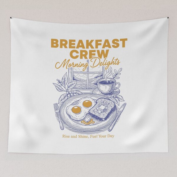 Item preview, Breakfast Crew Morning Delights Funny Brunch designed and sold by LuminOrb.