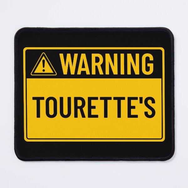 Item preview, Warning: Tourette's designed and sold by mr-k-store.