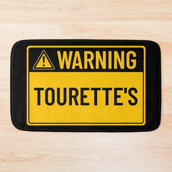 Item preview, Warning: Tourette's designed and sold by mr-k-store.