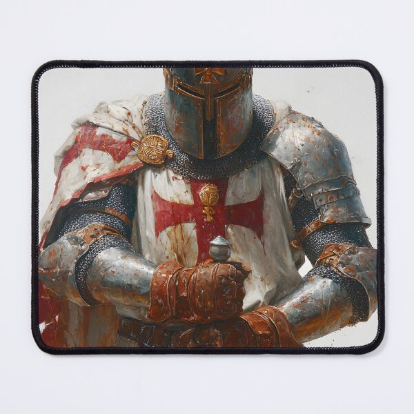 Item preview, Knight of God Honoring The Battle Worthy Warrior Art designed and sold by GrinGalore.