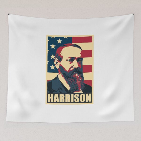 Item preview, Benjamin Harrison US President Hope Style Portrait designed and sold by marke770.