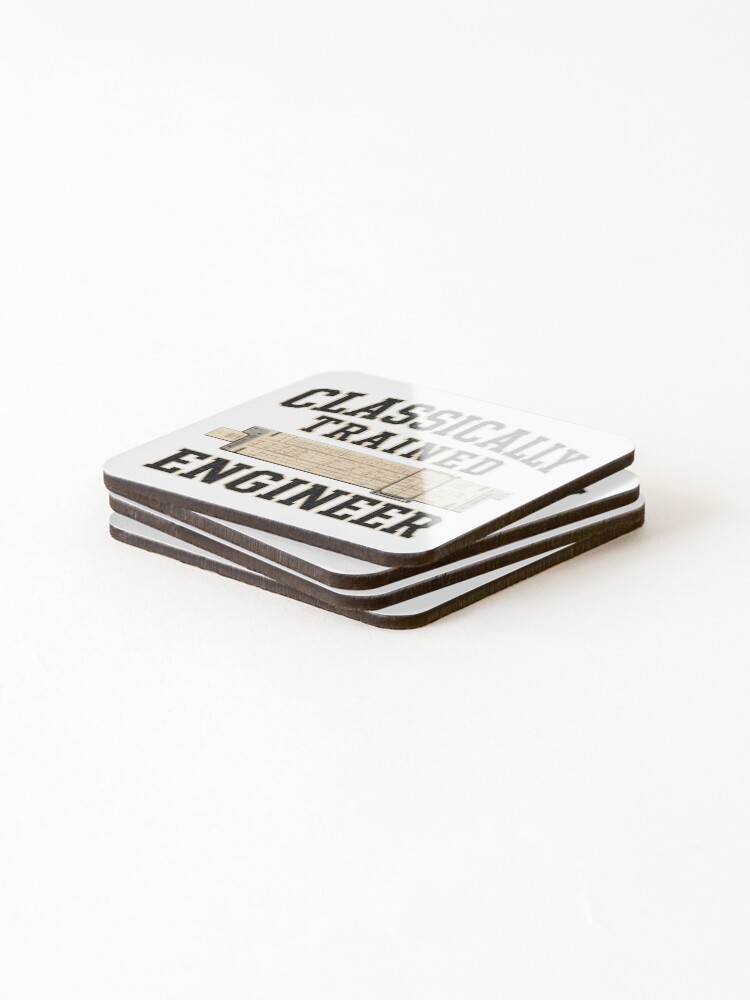 Thumbnail 4 of 5, Coasters (Set of 4), Classically Trained Engineer Retro designed and sold by Randomera.