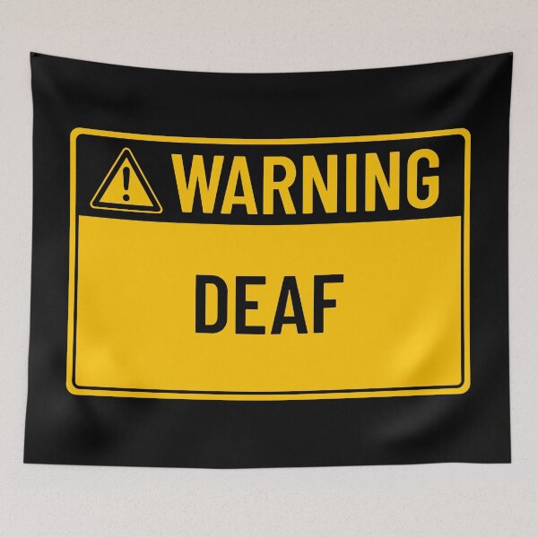 Item preview, Warning: Deaf designed and sold by mr-k-store.