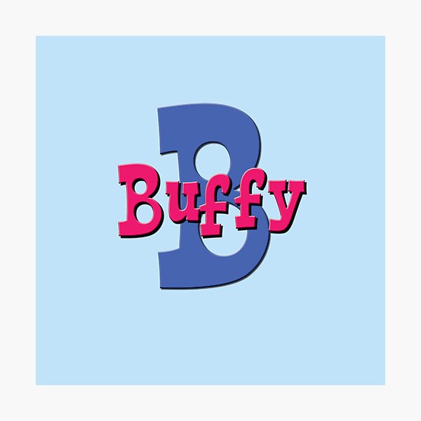 Item preview, B es de Buffy, nombre de niña/mujer e inicial. designed and sold by CharlottePlaceArt.