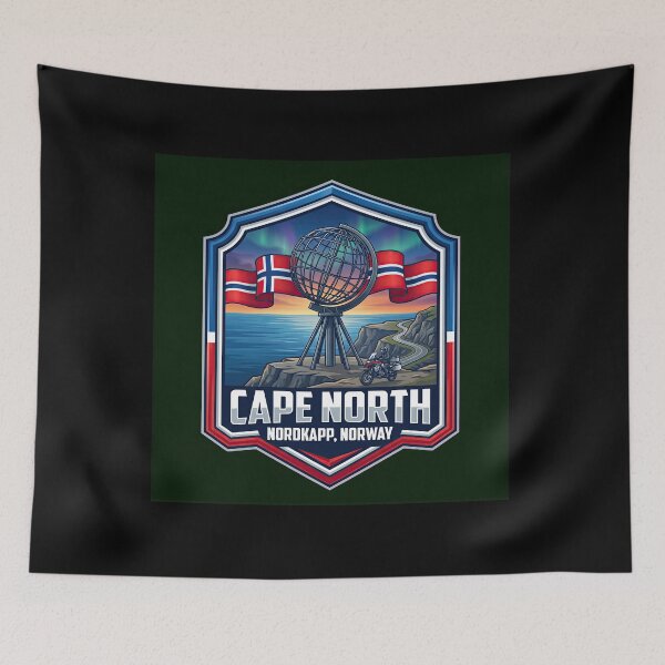 Item preview, Cape North Bucket List Destination Norway designed and sold by enzoade.