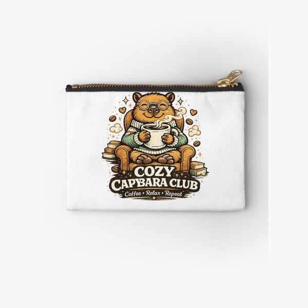 Aperçu de l'œuvre T-shirt mignon et kawaii du Cozy Capybara Club créée et vendue par Ever Bloom Studio.