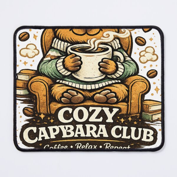 Item preview, Cozy Capybara Club Cute Kawaii Animal T-Shirt designed and sold by Ever Bloom Studio.