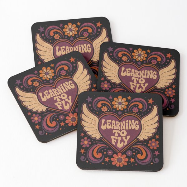 Item preview, Learning To Fly | Vintage Flower Power Heart designed and sold by ScanMood.