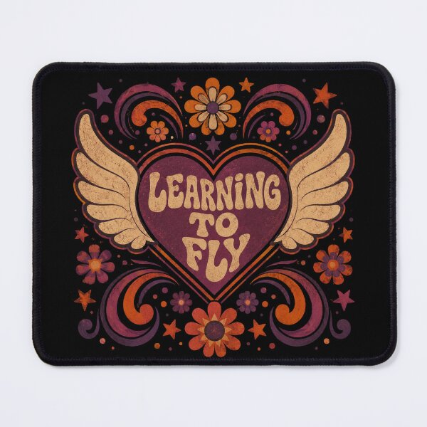 Item preview, Learning To Fly | Vintage Flower Power Heart designed and sold by ScanMood.