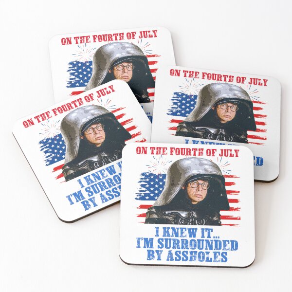 Item preview, Funny On The Fourth Of July I Knew It… I’m Surrounded By Assholes designed and sold by DoubleLoadCJ.