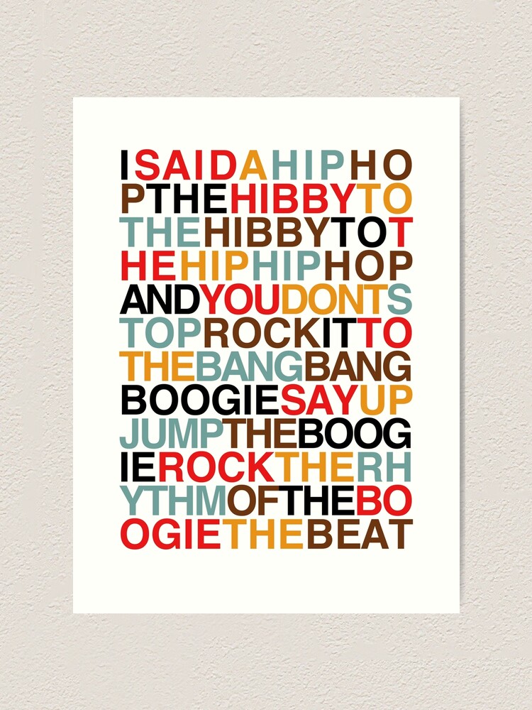 "Rapper's Delight Sugarhill Gang" Art Print for Sale by JReading