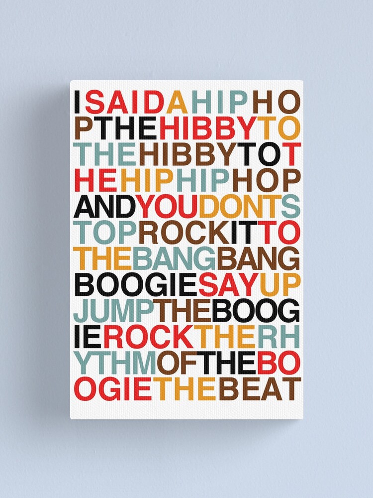 "Rapper's Delight Sugarhill Gang" Canvas Print by JReading Redbubble