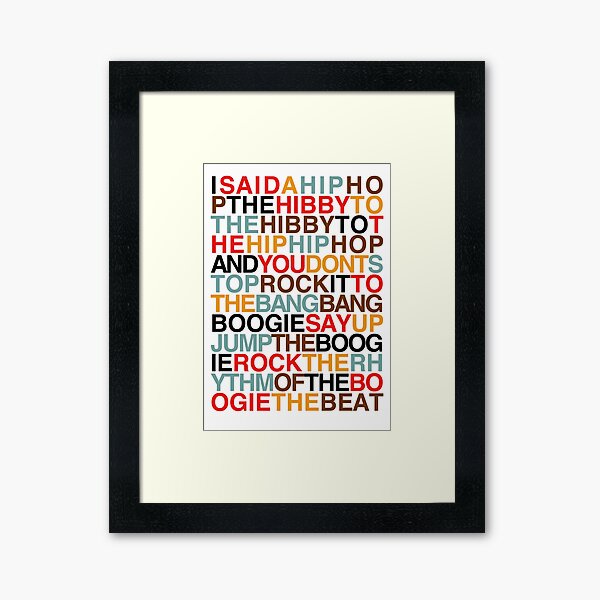 Rapper's Delight - Sugarhill Gang Framed Art Print