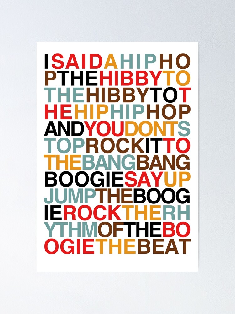 "Rapper's Delight Sugarhill Gang" Poster for Sale by JReading Redbubble