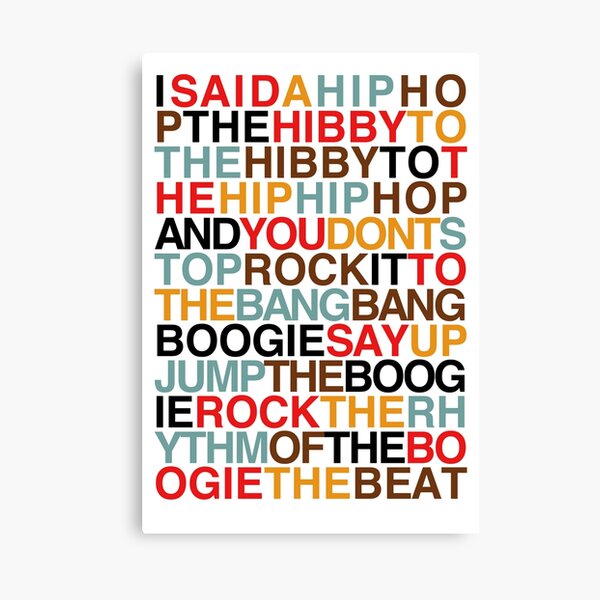 "Rapper's Delight Sugarhill Gang" Canvas Print by JReading Redbubble