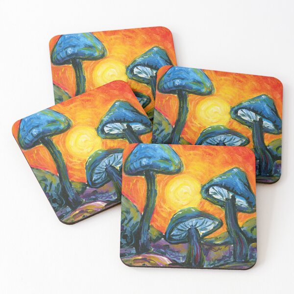 Item preview, Mushrooms at sunrise designed and sold by DanjaArt.