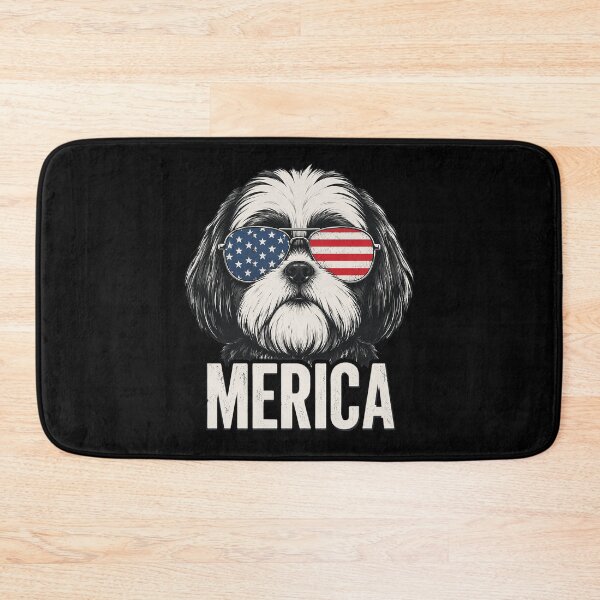 Item preview, Shih Tzu Dog 'Merica Patriotic 4th of July American Flag designed and sold by OlakunleOloroz.