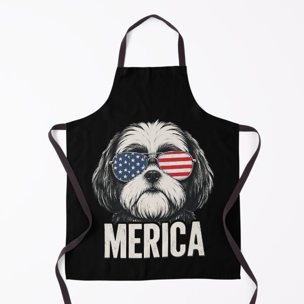 Item preview, Shih Tzu Dog 'Merica Patriotic 4th of July American Flag designed and sold by OlakunleOloroz.
