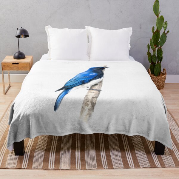Item preview, Blue-and-white Flycatcher (Cyanoptila cyanomelana) designed and sold by HOMETOWN86.