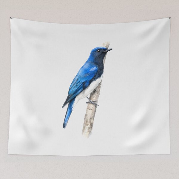 Item preview, Blue-and-white Flycatcher (Cyanoptila cyanomelana) designed and sold by HOMETOWN86.