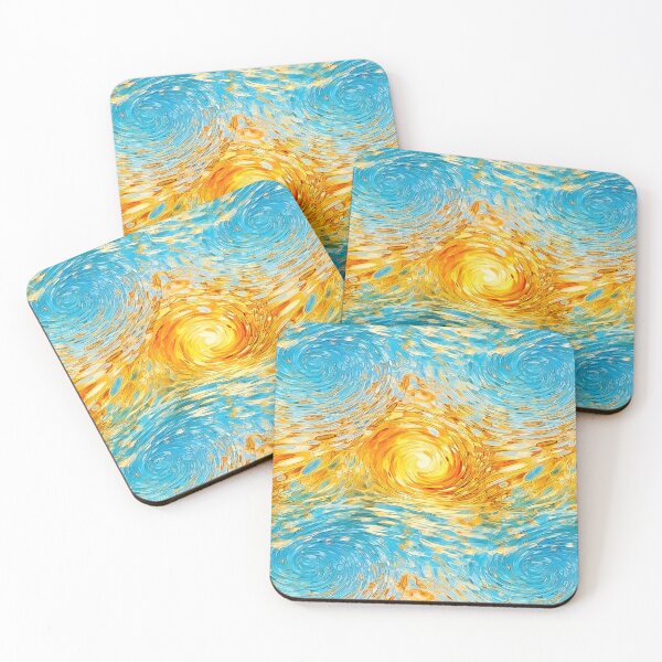 Item preview, Summer Paradise – Swirling Sunset Painting designed and sold by helgekerler.