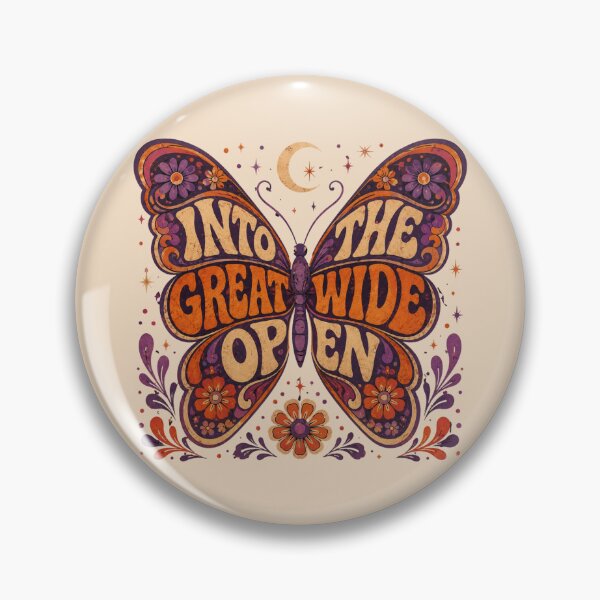 Item preview, Into The Great Wide Open – Retro Psychedelic Butterfly designed and sold by ScanMood.
