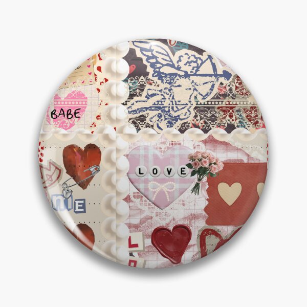 Item preview, love vintage retro cute girly pink scrapbook collage designed and sold by pasteldreams26.