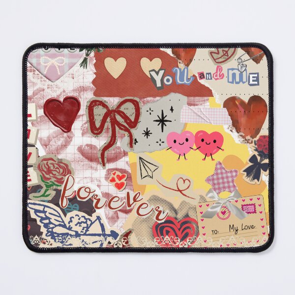 Item preview, love vintage retro cute girly pink scrapbook collage designed and sold by pasteldreams26.