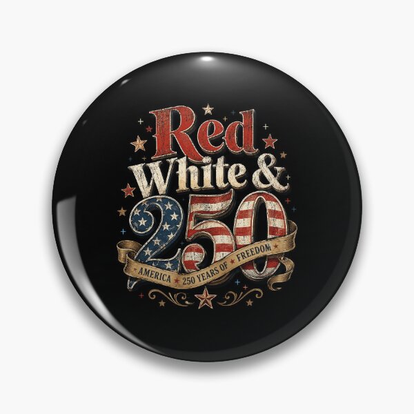 Item preview, Red White 250 Years American 1776 2026 250th USA Patriotic designed and sold by OlakunleOloroz.