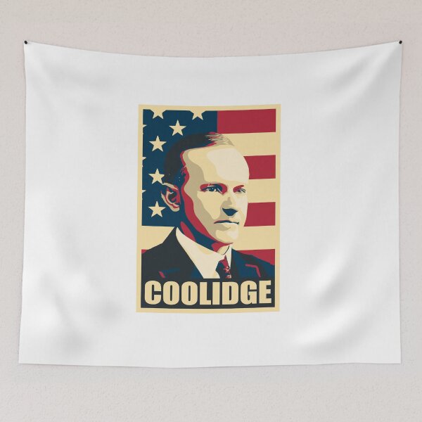Item preview, Calvin Coolidge President US Flag Political Art designed and sold by marke770.