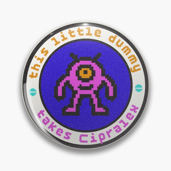 Item preview, Funny Mental Health Shirt This Little Dummy Takes Cipralex Pixel Art 90s Style  Mental Health Humor Neurodivergent Humor Anxiety Humor designed and sold by RealLifeMerchies.