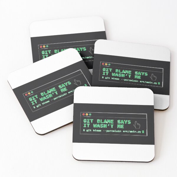 Item preview, Git Blame Says It Wasn't Me Coder Humor designed and sold by Bianca Oltean.