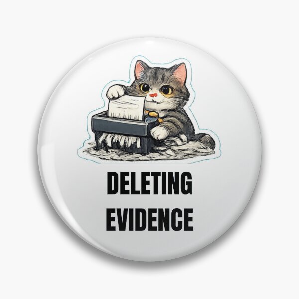 Artikelvorschau, DELETING EVIDENCE office cat design entworfen und verkauft von DailyQuestPrint.