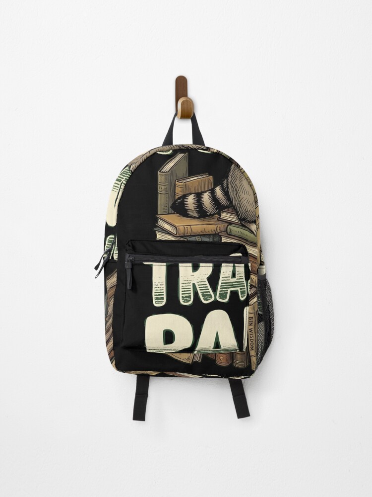 Thumbnail 1 of 3, Backpack, Trashed Panda Library designed and sold by PDKDesigns.