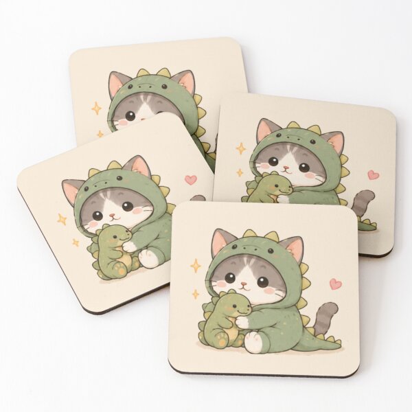 Item preview, Cute Dino Cat designed and sold by MellowMunchkins.