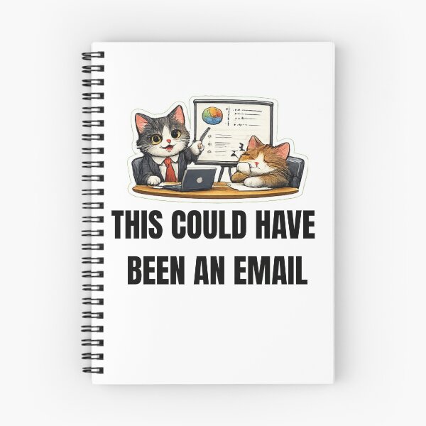 Item preview, THIS COULD HAVE BEEN AN EMAIL cat office design designed and sold by DailyQuestPrint.
