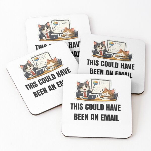 Item preview, THIS COULD HAVE BEEN AN EMAIL cat office design designed and sold by DailyQuestPrint.