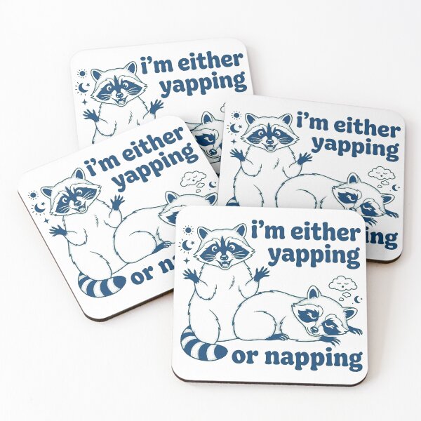 Item preview, Either Yapping or Napping Raccoon designed and sold by PDKDesigns.