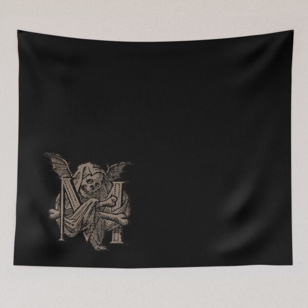 Item preview, Memento Mori Minstrel (brown) - Medieval Woodcut Art designed and sold by Dungeon-Shop.