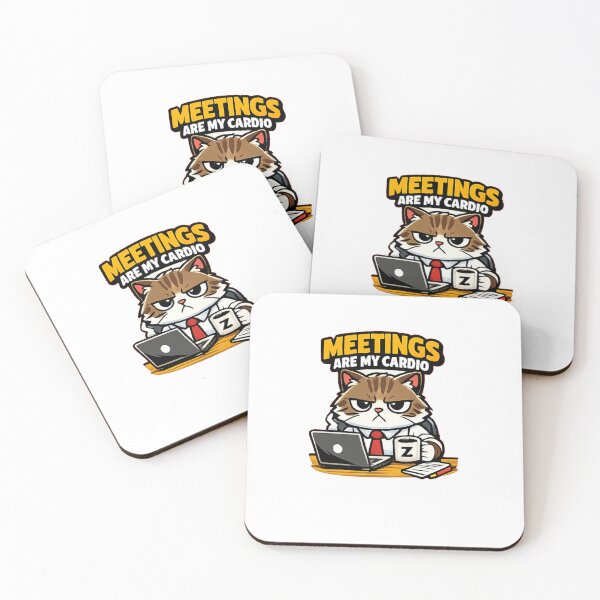 Item preview, Meetings are my cardio designed and sold by DailyQuestPrint.