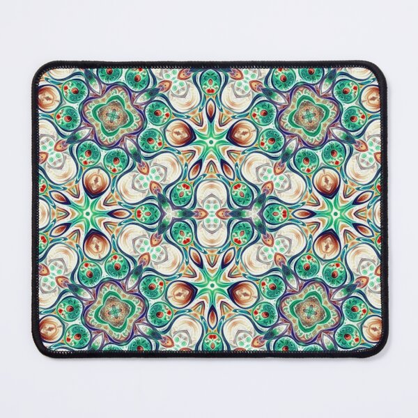 Item preview, Seamless Emerald Kaleidoscope Pattern - Ornate Abstract Mandala designed and sold by DreamsArtwear.
